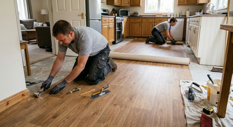 Linoleum Floor Installation in Frisco, TX
